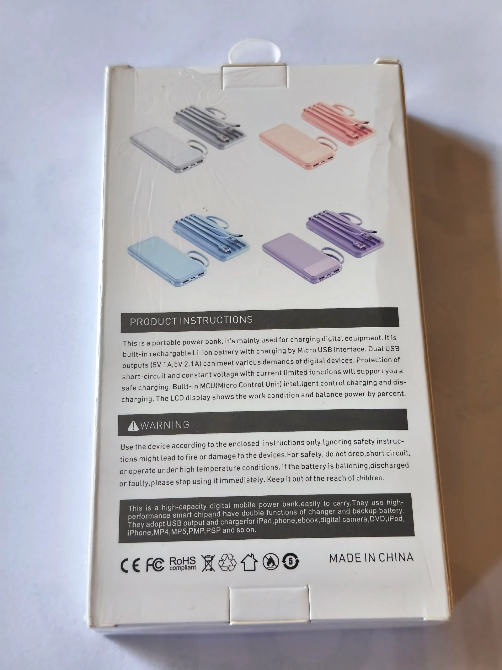 Power bank bateria externa de 10000 Mah carga rápida – photo 2
